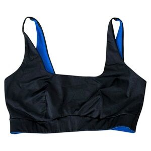 Yitty Women’s Black Sports Bra Size Small Non Slip Logo Band Activewear Top